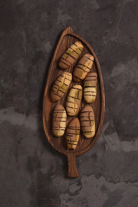 Solid Wood Cookie Tray - Breakfast - Coffee - Fruit Presentation Plate