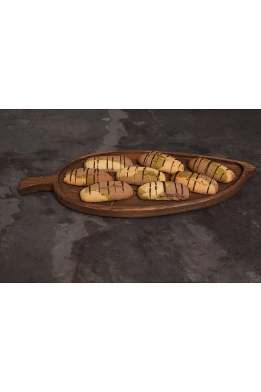 Solid Wood Cookie Tray - Breakfast - Coffee - Fruit Presentation Plate