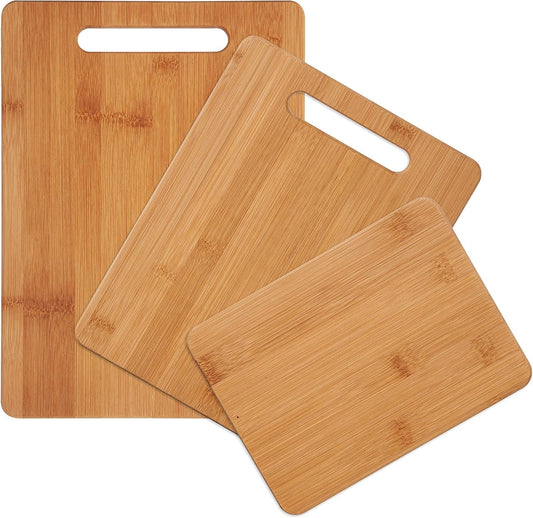 4-Piece Reversible Bamboo Cutting And Charcuterie Board Set, Assorted Size